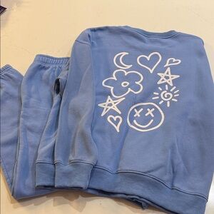 Blue sweat set